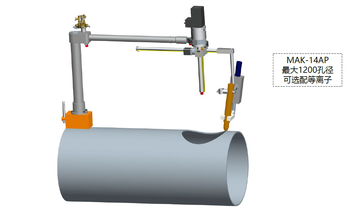 MAK-14AP管道开孔机,管孔切割机